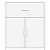 Weißes Sideboard Gaspar 60x31x70cm (2 Stück Holz)