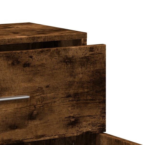 Gaspar Beistellschrank, Eiche Rauchgrau, 60x31x70 cm (2 St., Holz)