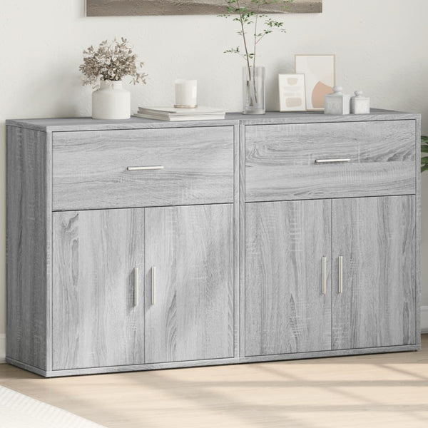 Graues Sideboard Gaspar 60x31x70cm (2 Stk., Holz)