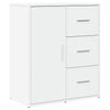 Weißer Hochschrank Perhaita 60x31x70cm (2 Stück Holz)