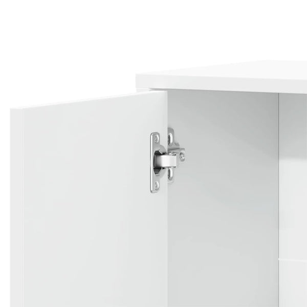 Weißer Hochschrank Perhaita 60x31x70cm (2 Stück Holz)