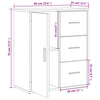 Weißer Hochschrank Perhaita 60x31x70cm (2 Stück Holz)