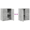 Betoninharmaa senkit Perhaita 60x31x70cm (2 kpl puinen)