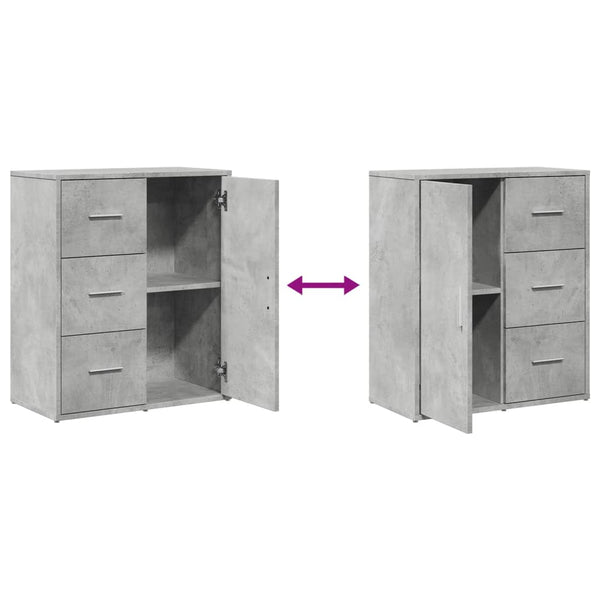 Betoninharmaa senkit Perhaita 60x31x70cm (2 kpl puinen)