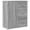 Harmaa senkit Perhaita 60x31x70cm (2 kpl puinen)