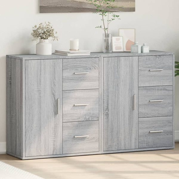 Harmaa senkit Perhaita 60x31x70cm (2 kpl puinen)