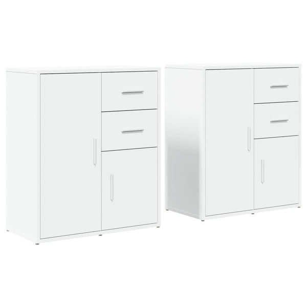 Valkoinen senkit Buerebista 60x31x70cm (2 kpl puinen)
