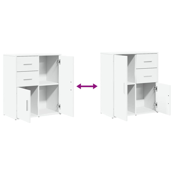 Valkoinen senkit Buerebista 60x31x70cm (2 kpl puinen)