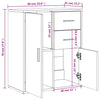 Valkoinen senkit Buerebista 60x31x70cm (2 kpl puinen)