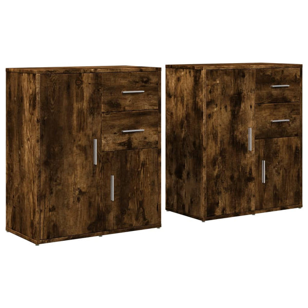 Räuchereiche Sideboard von Buerebista 60x31x70cm (2 St., Holz)