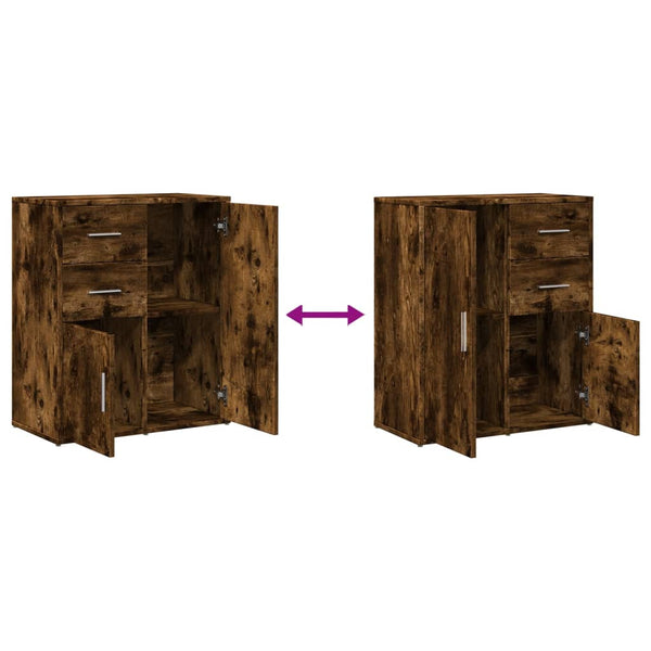 Räuchereiche Sideboard von Buerebista 60x31x70cm (2 St., Holz)