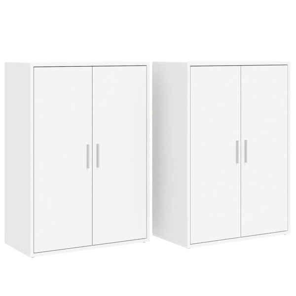 Valkoinen senkit Razdvan 60x31x84cm (2 kpl puinen)
