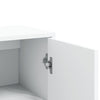 Valkoinen senkit Razdvan 60x31x84cm (2 kpl puinen)