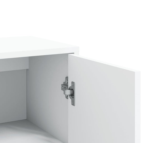 Valkoinen senkit Razdvan 60x31x84cm (2 kpl puinen)