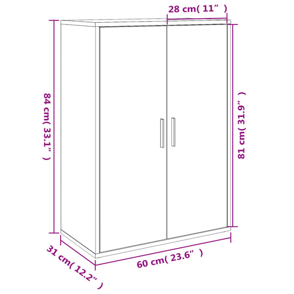 Valkoinen senkit Razdvan 60x31x84cm (2 kpl puinen)