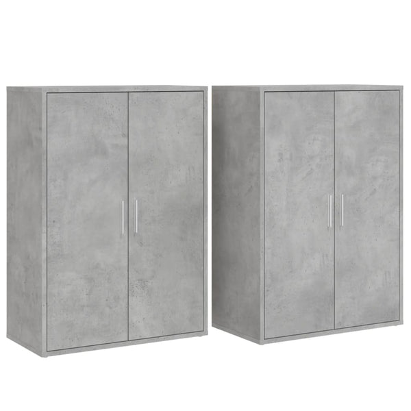 Betoninharmaa senkit Razdvan 60x31x84cm (2 kpl puinen)