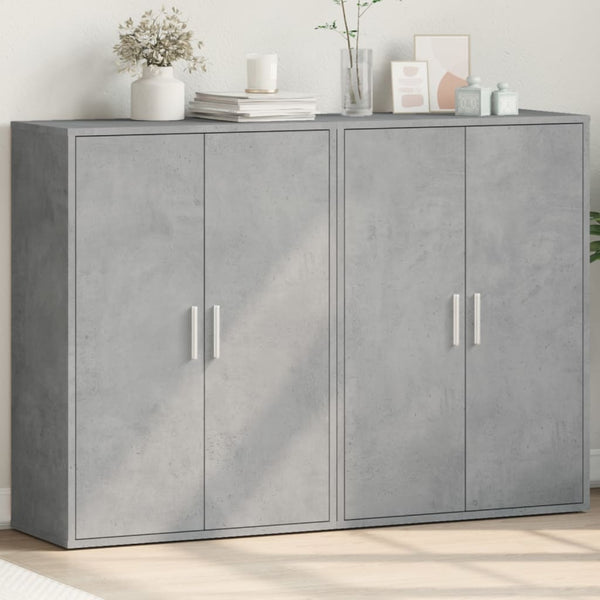 Betoninharmaa senkit Razdvan 60x31x84cm (2 kpl puinen)
