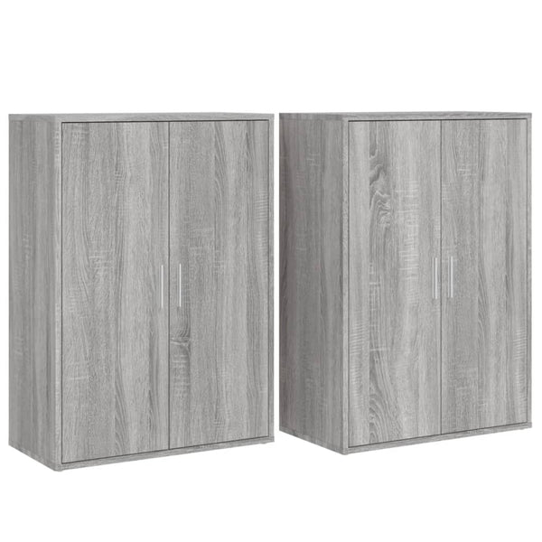 Grauer Schrank Razdvan 60x31x84cm (2 St., Holz)