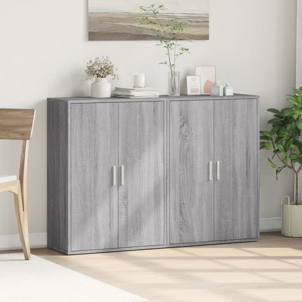 Grauer Schrank Razdvan 60x31x84cm (2 St., Holz)