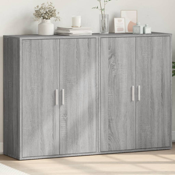 Grauer Schrank Razdvan 60x31x84cm (2 St., Holz)