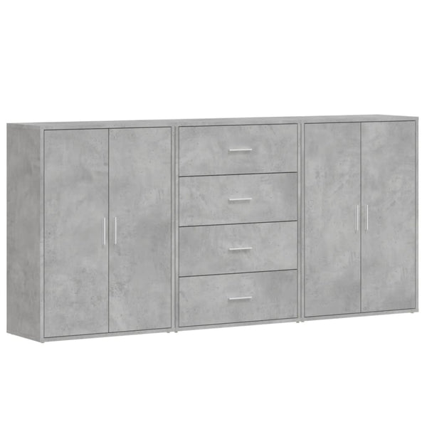Betoninharmaa senkit Garett 60x31x84cm (3 kpl puinen)