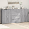 Graues Sideboard Garett 60x31x84cm (3 Stk., Holz)