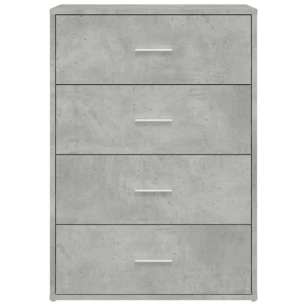 Betongraue Kommoden Pasache 60x31x84cm (2 Stück aus Holz)