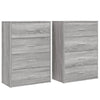 Harmaa senkit Pasache 60x31x84cm (2 kpl, puinen)