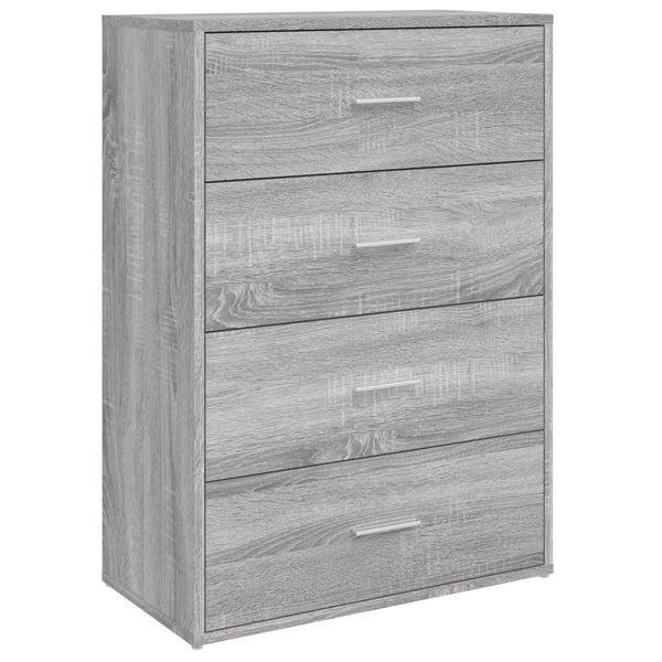 Harmaa senkit Pasache 60x31x84cm (2 kpl, puinen)