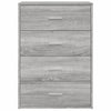 Harmaa senkit Pasache 60x31x84cm (2 kpl, puinen)