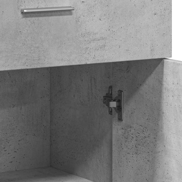 Betongraue Kommoden Leili 60x30x84cm (2 Stück Holz)