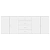 Weißes Sideboard Marienne (3-teilig, Holz)