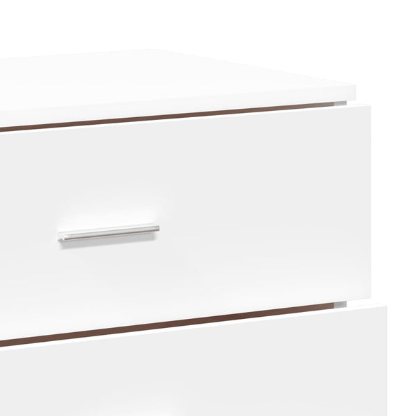 Weißes Sideboard Marienne (3-teilig, Holz)