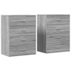 Harmaa senkit Preparatorul 60x39x80cm (2 kpl, puinen)