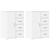 Valkoinen senkit Adreiana 59x39x80cm (2 kpl puinen)