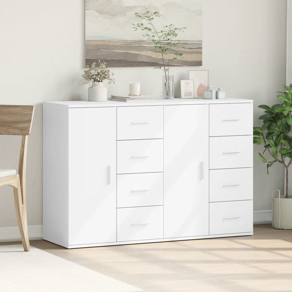 Valkoinen senkit Adreiana 59x39x80cm (2 kpl puinen)