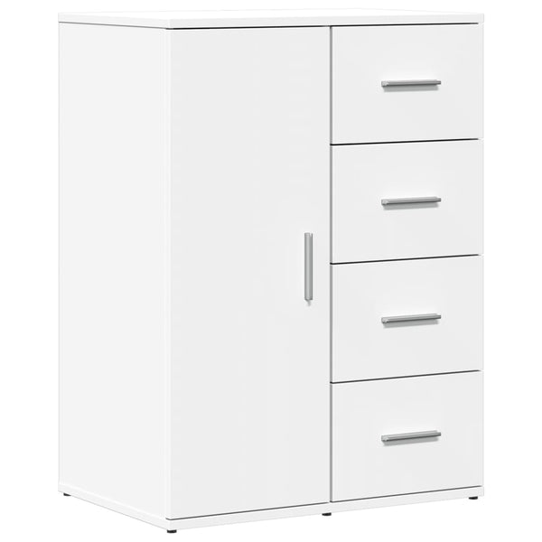 Valkoinen senkit Adreiana 59x39x80cm (2 kpl puinen)