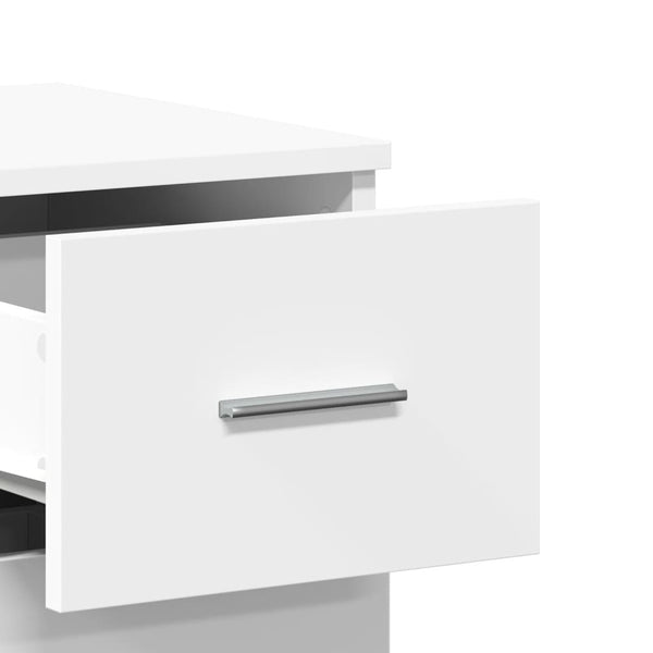 Valkoinen senkit Adreiana 59x39x80cm (2 kpl puinen)