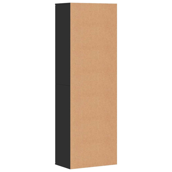Schwarzer Schrank Arsa 60x35x180cm (Spanplatte)