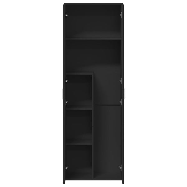 Schwarzer Schrank Arsa 60x35x180cm (Spanplatte)