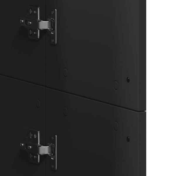 Schwarzer Schrank Arsa 60x35x180cm (Spanplatte)
