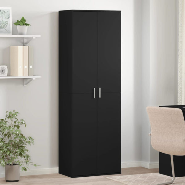 Schwarzer Schrank Arsa 60x35x180cm (Spanplatte)