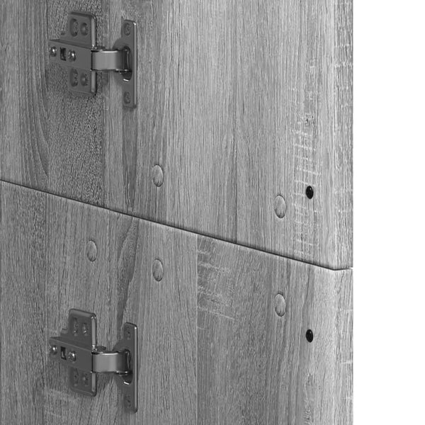 Harmaa kaappi Arsa 60x35x180cm (lastulevy)