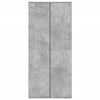 Betoninharmaa kenkäkaappi Gracia 80x39x178cm (lastulevy)