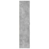 Betoninharmaa kenkäkaappi Gracia 80x39x178cm (lastulevy)