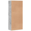 Betoninharmaa kenkäkaappi Gracia 80x39x178cm (lastulevy)