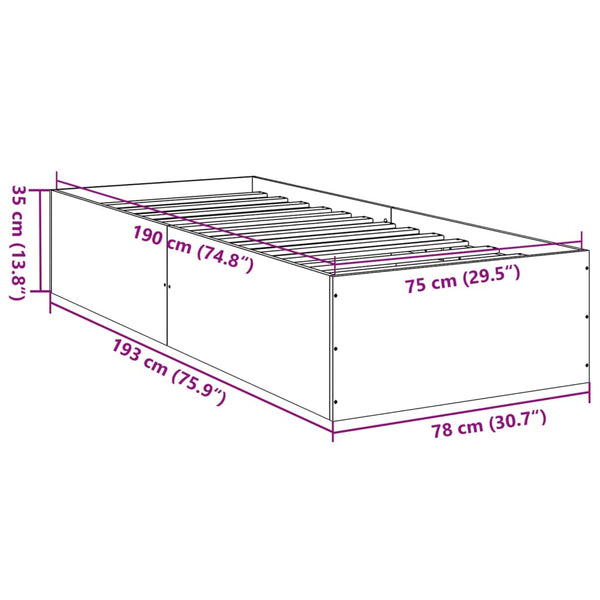 Bettgestell Savutammi Hegedus 75x190cm (Holz)
