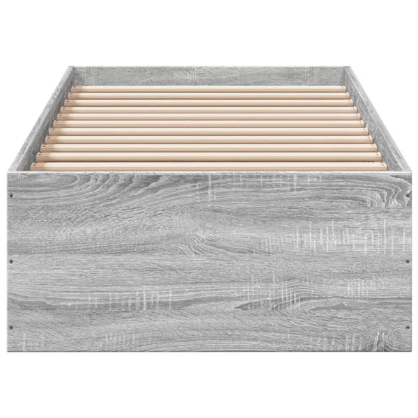 75x190cm graues Bettgestell Hegedus (Holz)
