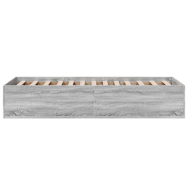75x190cm graues Bettgestell Hegedus (Holz)