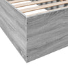 75x190cm graues Bettgestell Hegedus (Holz)